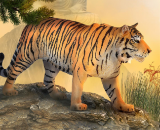 Siberian Tiger Wildlife Toy Model Figure by CollectA 88789